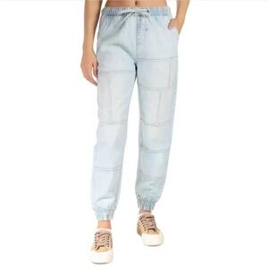 Indigo Rein Seamed Jogger Jeans Pants